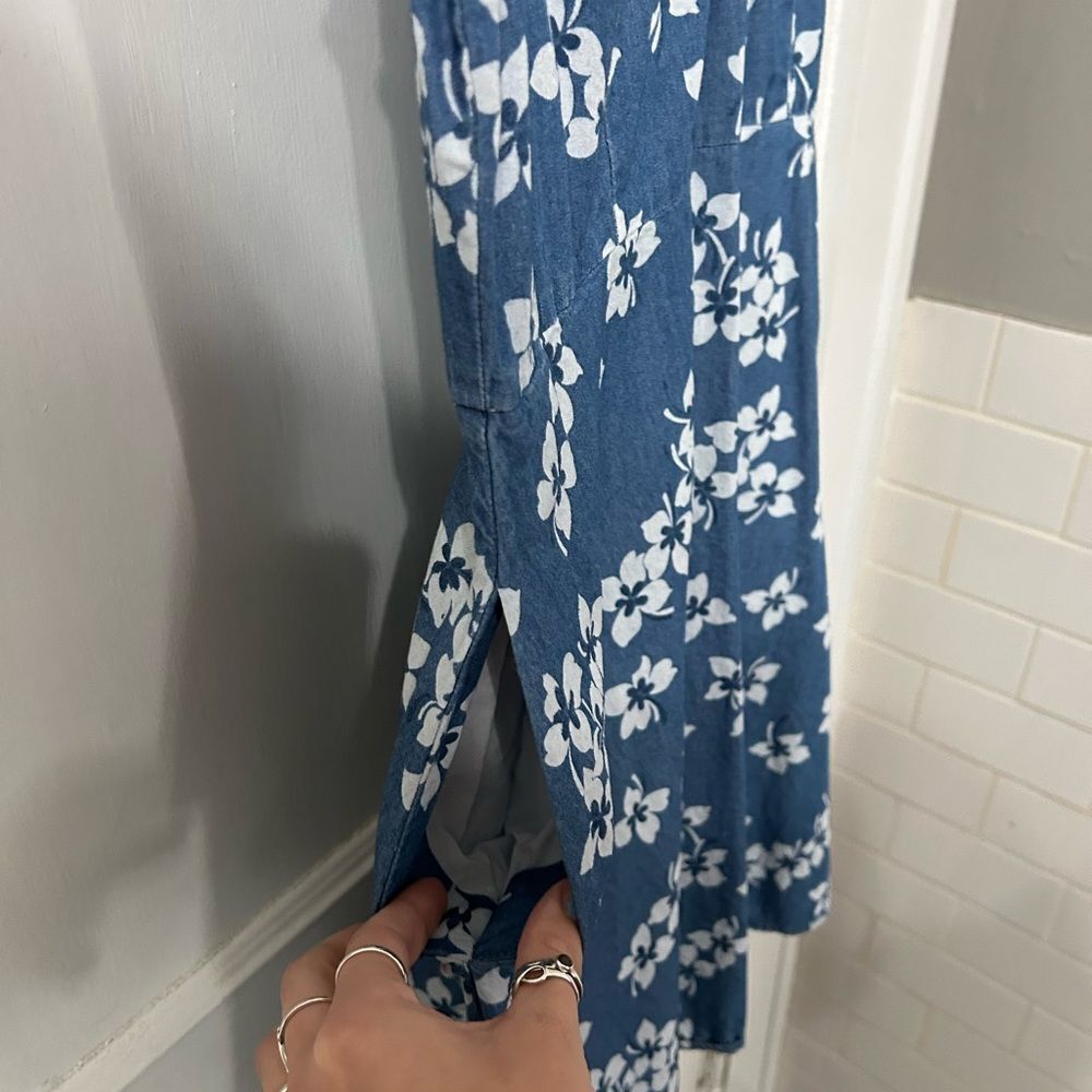 Draper James Blue Floral Mini Dress - Picture 4 of 6